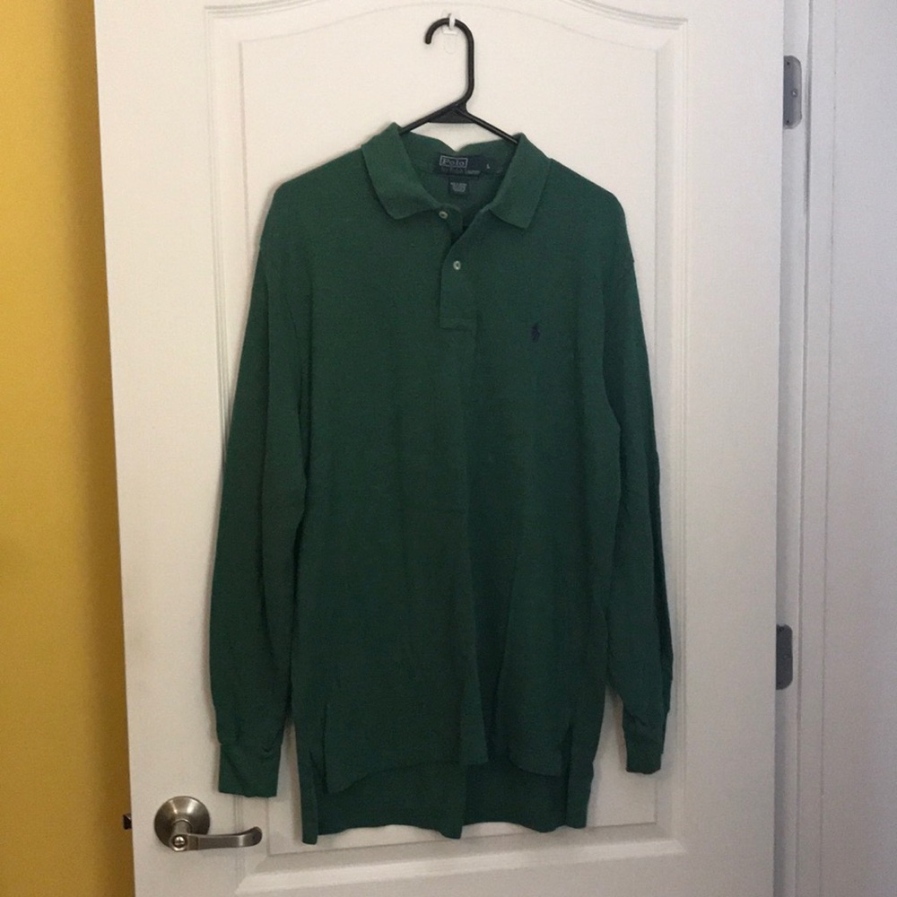 Men’s long sleeve Ralph Lauren shirt.